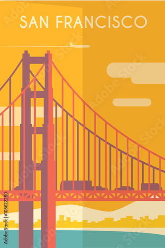 Art Deco poster. San Francisco.