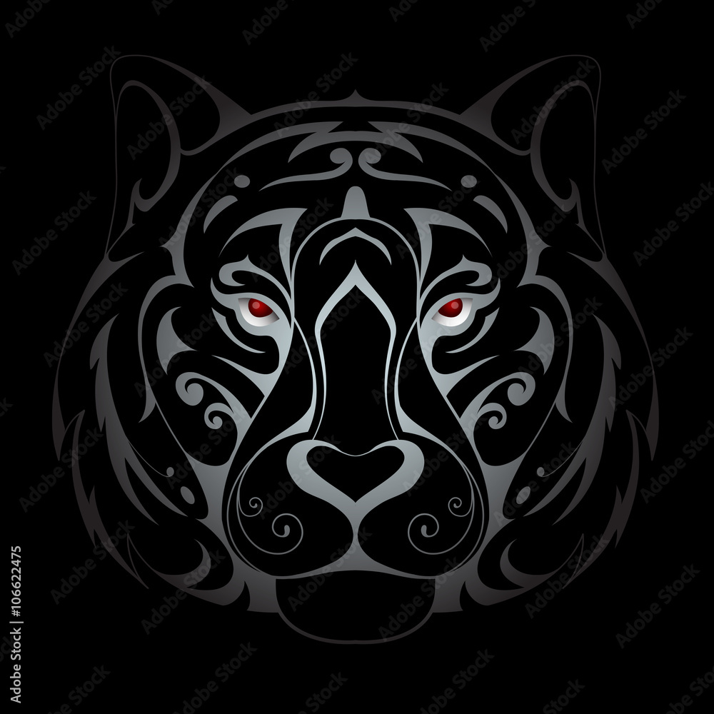 Obraz premium Tiger head illustration