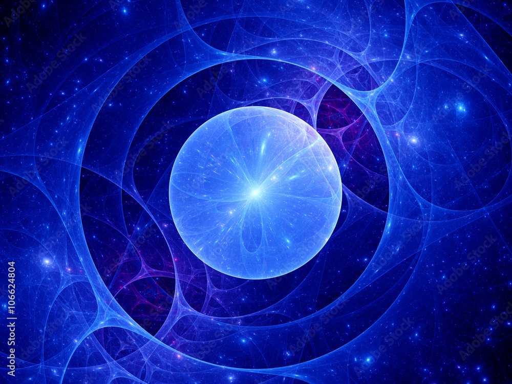 Fototapeta premium Gravitational lens in space