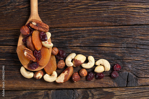 Nuts and dried fruits – granola