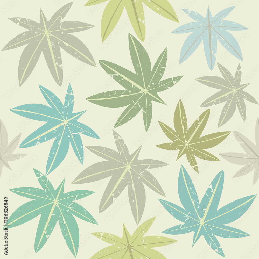 Seamless pattern with colorful palm leaves Seamless pattern with colorful palm leaves