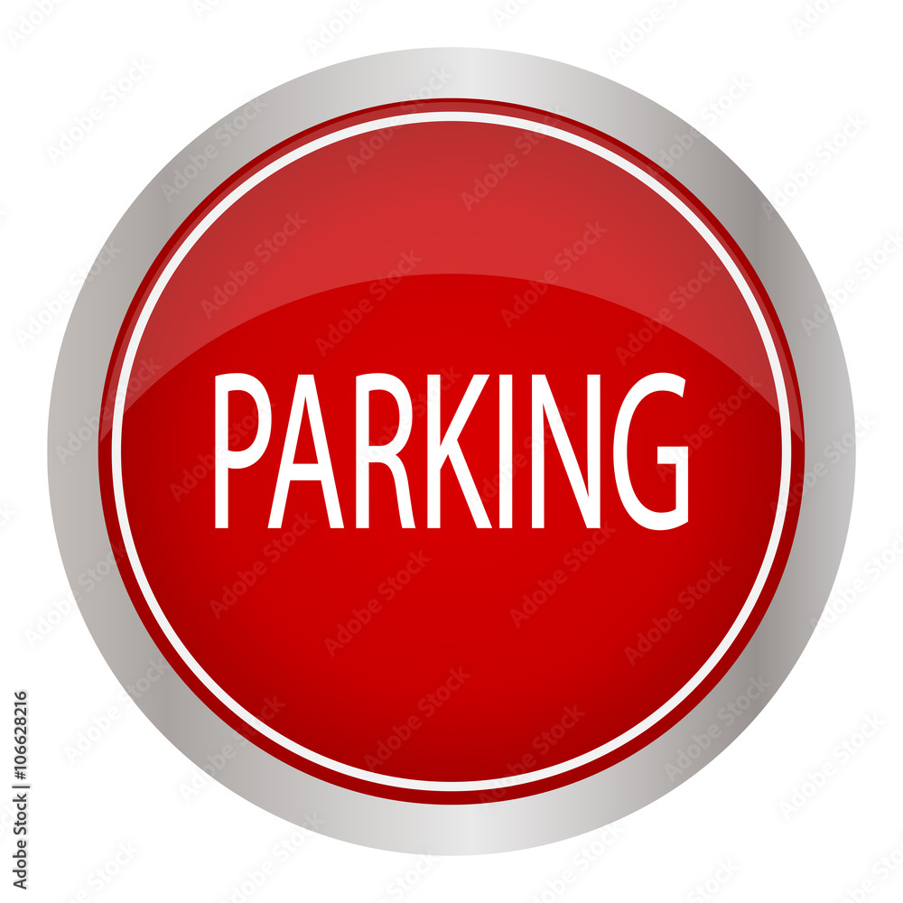 parking red circle glossy web icon parking red circle glossy web icon
