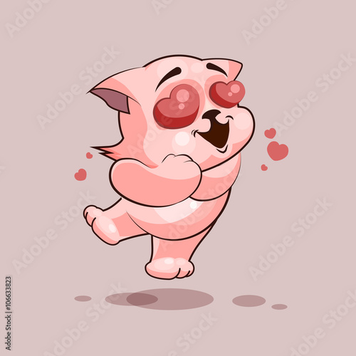 Cat in love