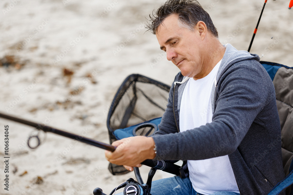 Obraz premium Picture of fisherman