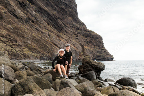 Young couple on Masca Beach