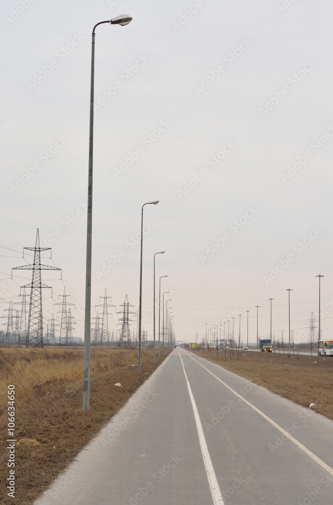 Bike path, St. Petersburg.