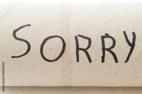 sorry: toilet paper empty