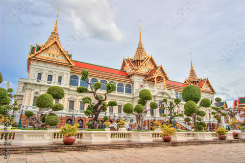 Public royal temple with sky background © mickey_41