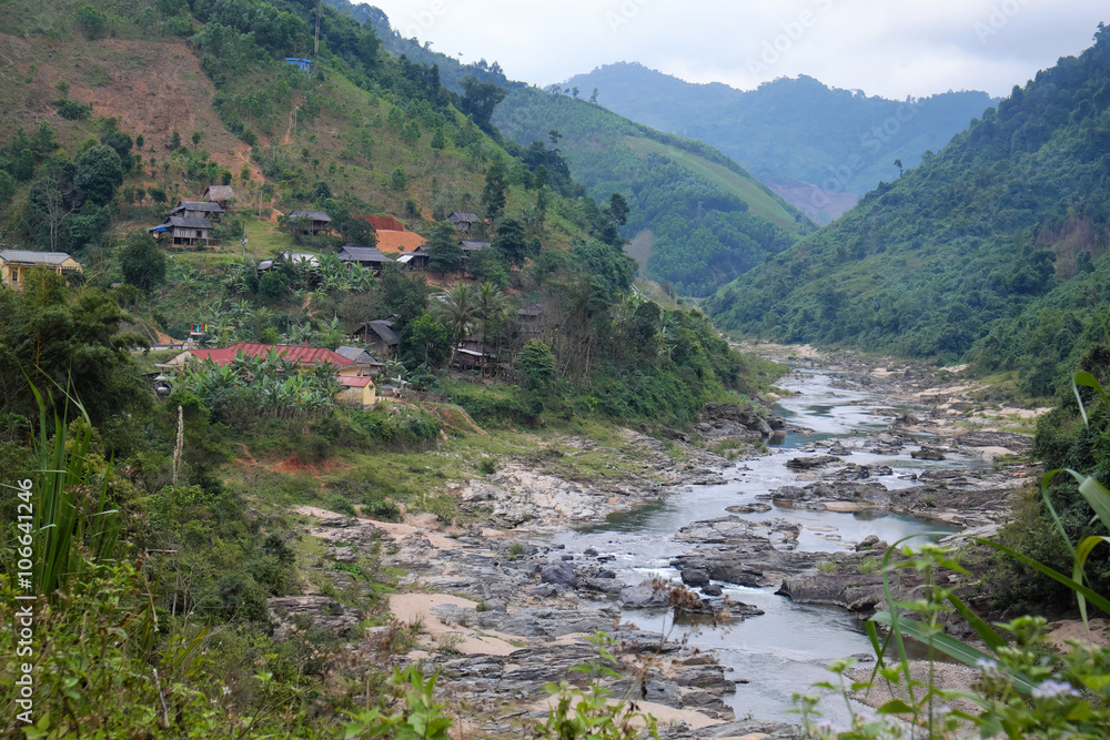 Ho Chi Minh trail, forest, mountain, terrain Ho Chi Minh trail, forest, mountain, terrain