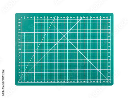 Cutting mats isolated on white background with clipping path