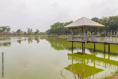 Outdoor Pavilion at the lake © rukawajung