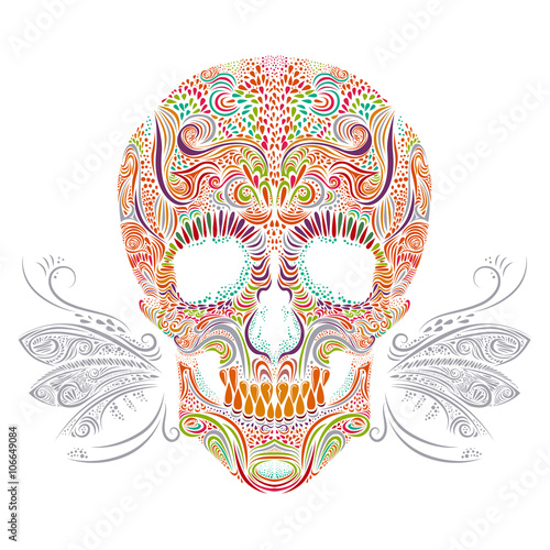 Color decorative Skull