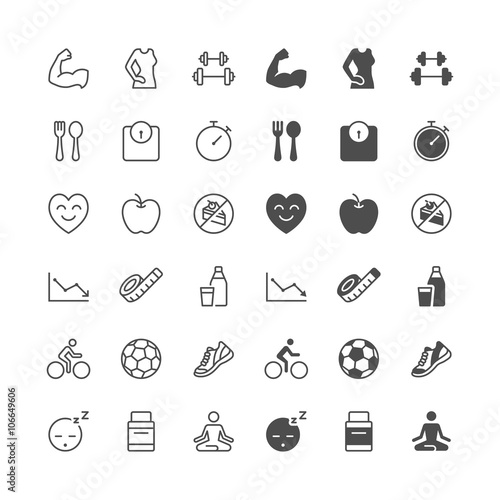 Health care icons, included normal and enable state.