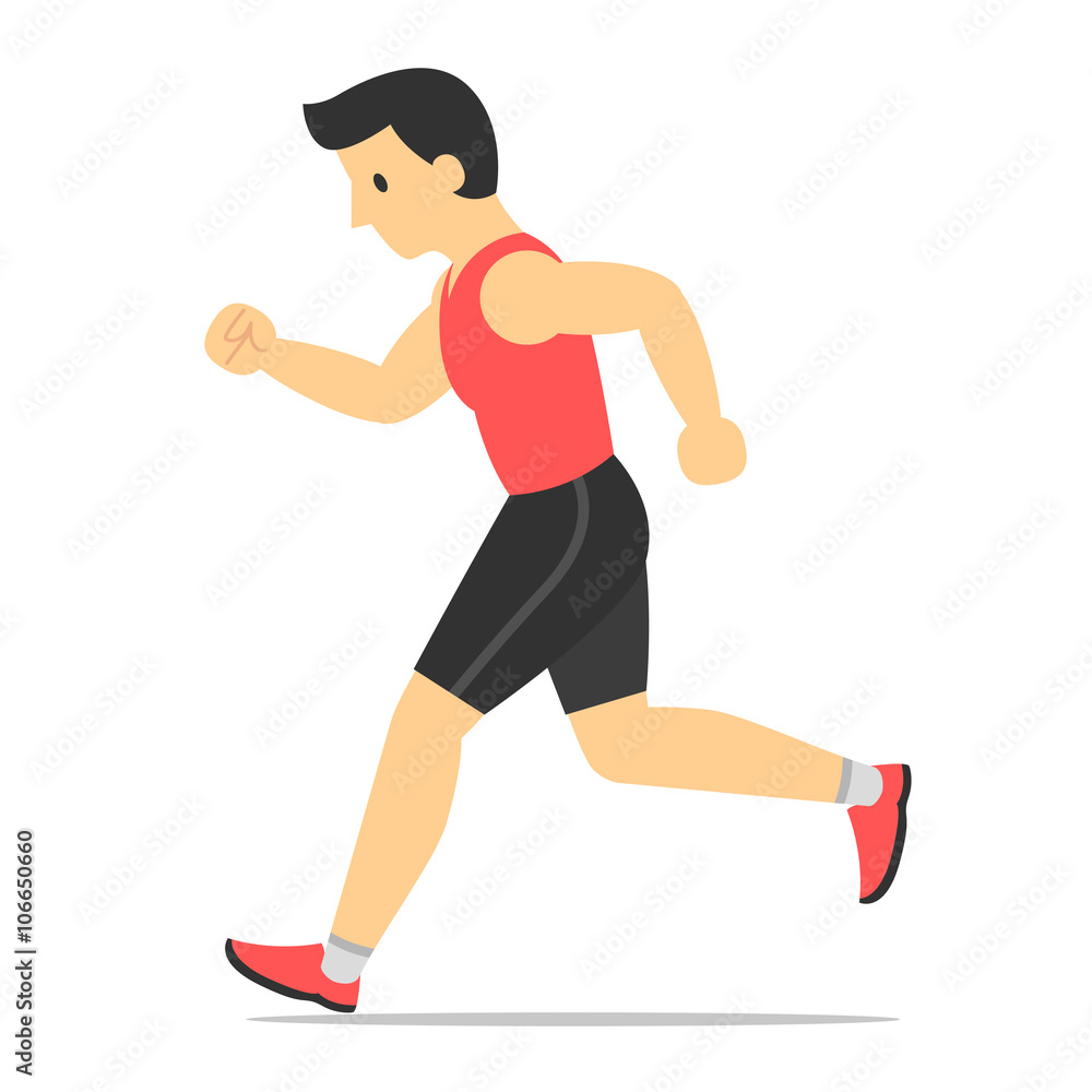 runner guy, vector runner guy, vector
