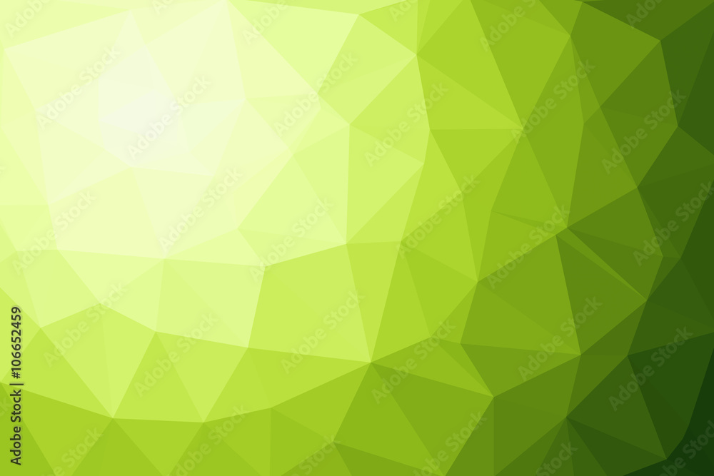 green, yellow and white polygon for background or web banner des green, yellow and white polygon for background or web banner des
