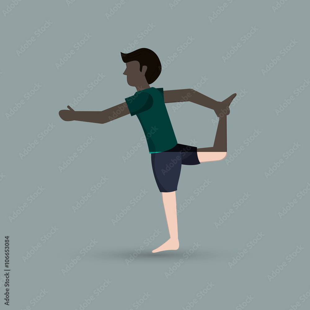 Yoga icon design Yoga icon design