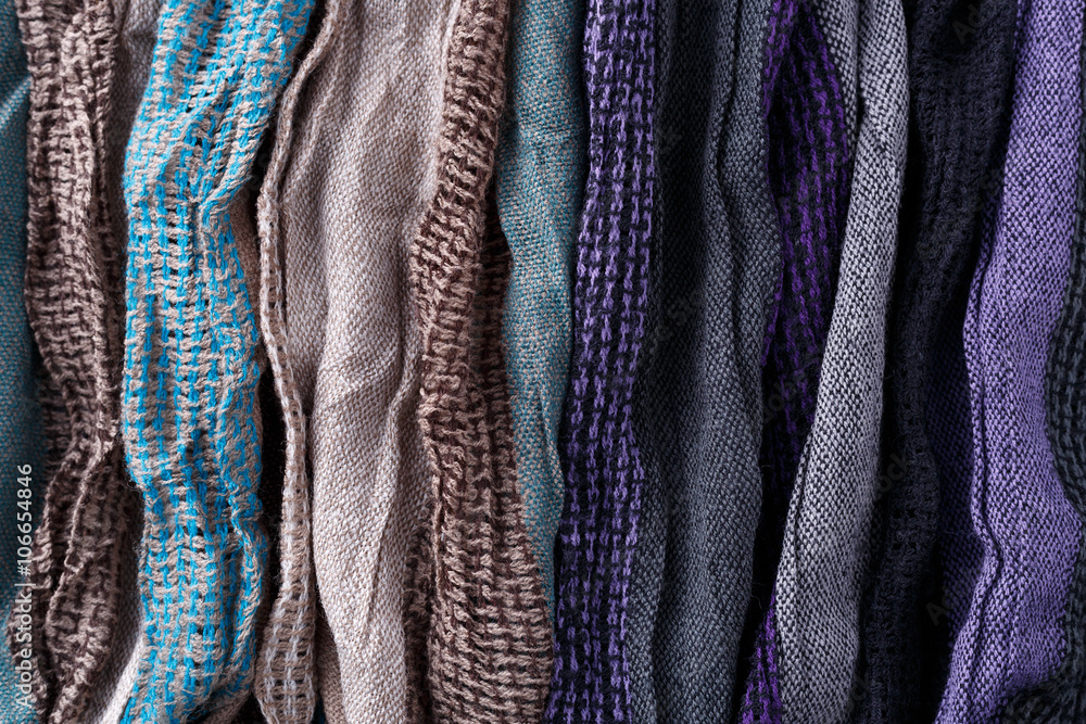 Soft fabric with colorful stripe background Soft fabric with colorful stripe background