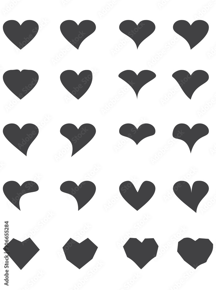 Heart Symbol Set Heart Symbol Set
