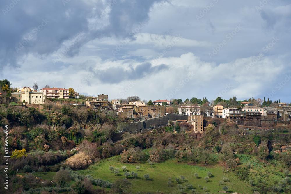 Lubriano, village near the Civita di Bagnoregio