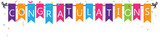 Congratulations with bunting flags