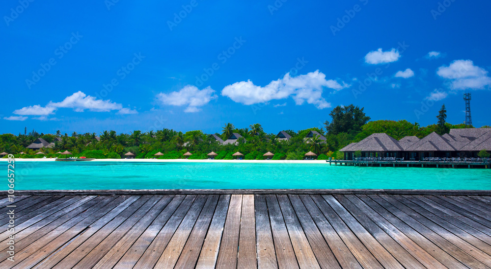 Fototapeta premium tropical beach in Maldives
