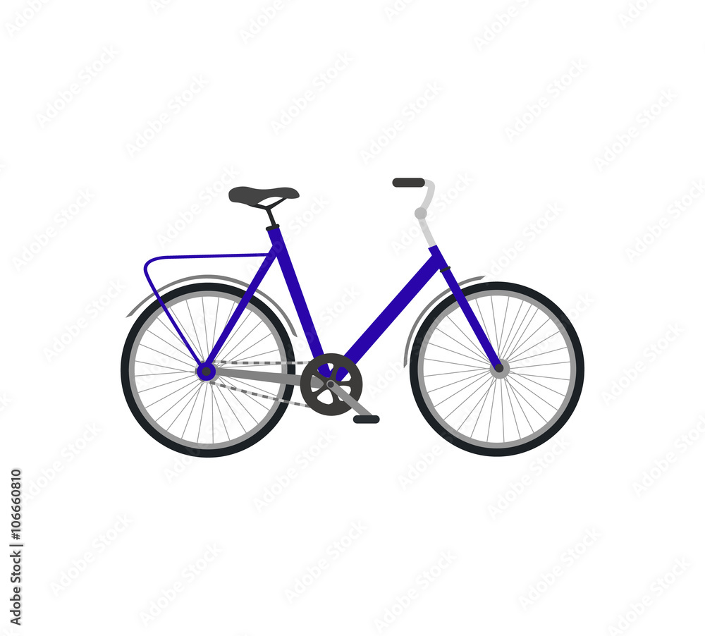 Obraz premium Bicycle Design Flat Isolated
