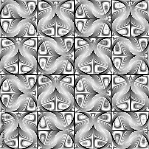 Design seamless monochrome striped pattern © amicabel