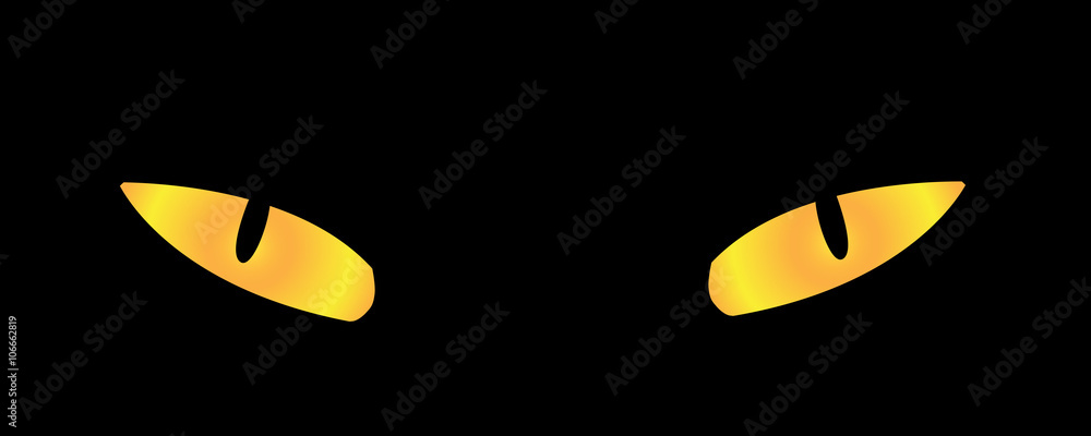 Vector illustration of cat eyes. Vector illustration of cat eyes.