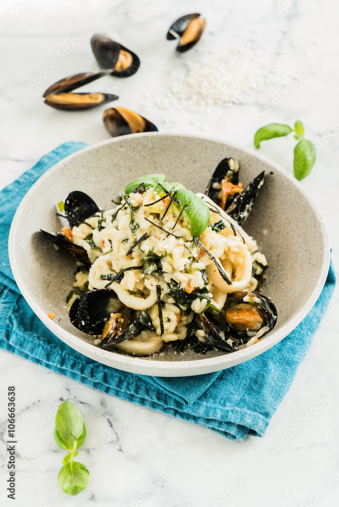 risotto with mussels