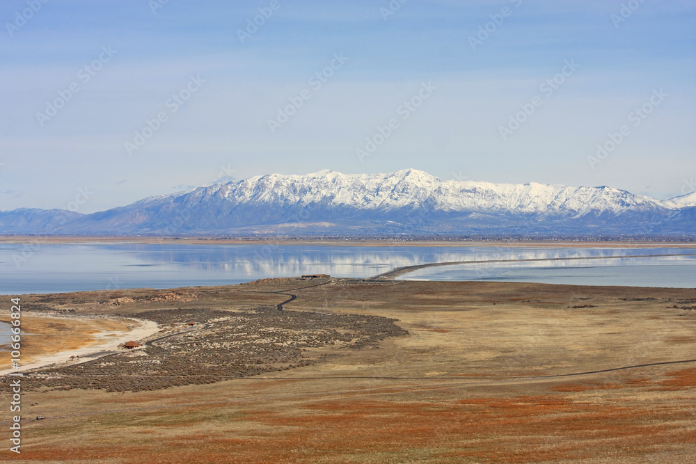 Wasatch Front from Antelope Island Wasatch Front from Antelope Island