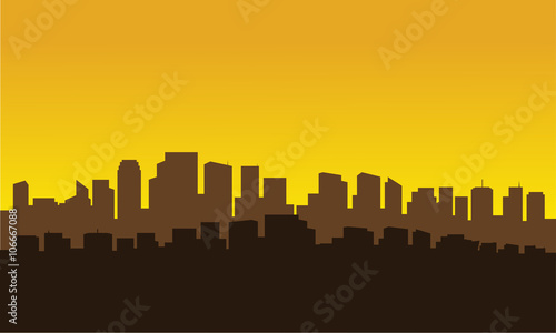 Silhouette of city parraler