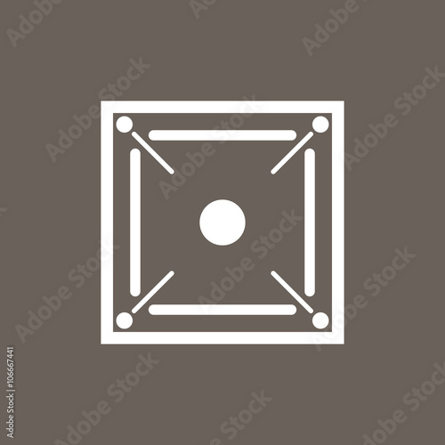 Basketball Icon on Dark Gray Color. Eps-10.
