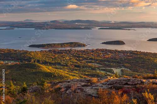 Beautiful fall colors of Acadia, Maine.