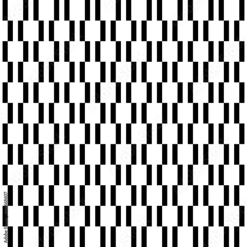 Geometric fine abstract black and white background. Seamless modern pattern
