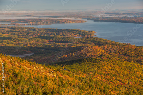 Beautiful fall colors of Acadia, Maine.