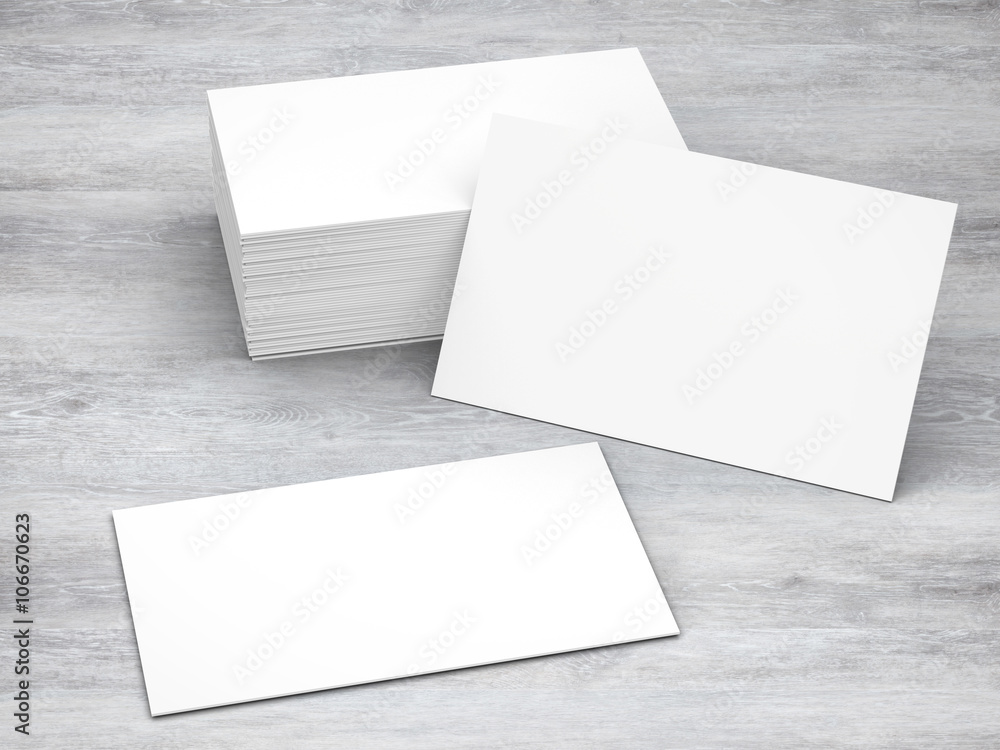 stack of blank name cards stack of blank name cards