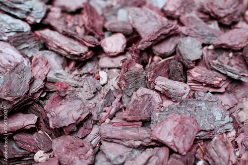 Wood chips retro colored background