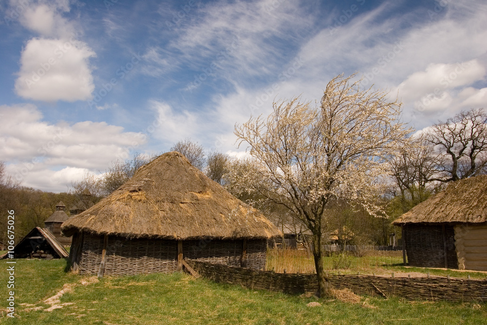 Ancient traditional ukrainian hut Ancient traditional ukrainian hut