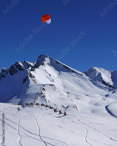 Fotografie Snowkite