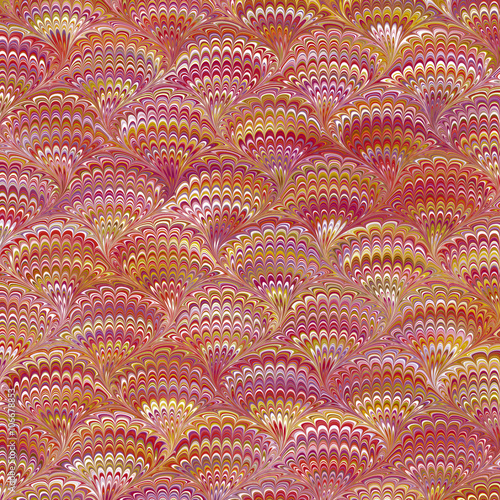 Marbled paper bouquet