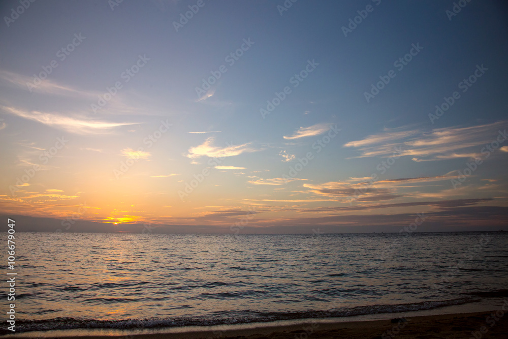 Obraz premium Sunset at the beach