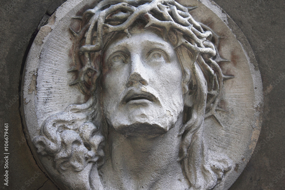 Jesus Christ in a crown of thorns