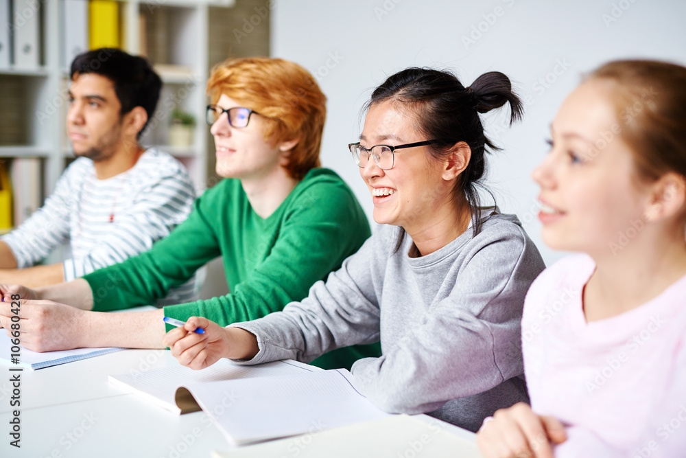 Students at lesson Students at lesson