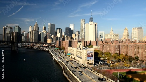 Wallpaper Mural FDR Drive traffic in Manhattan Torontodigital.ca