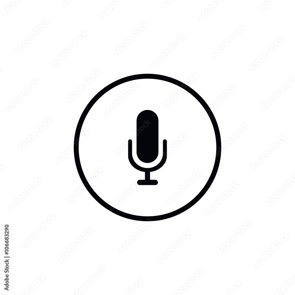 Icon microphone. Icon microphone.