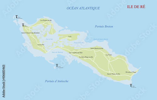 Carte ile de ré