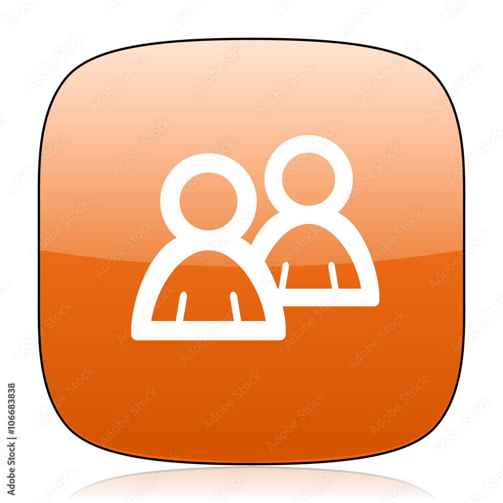 forum orange square web design glossy icon forum orange square web design glossy icon