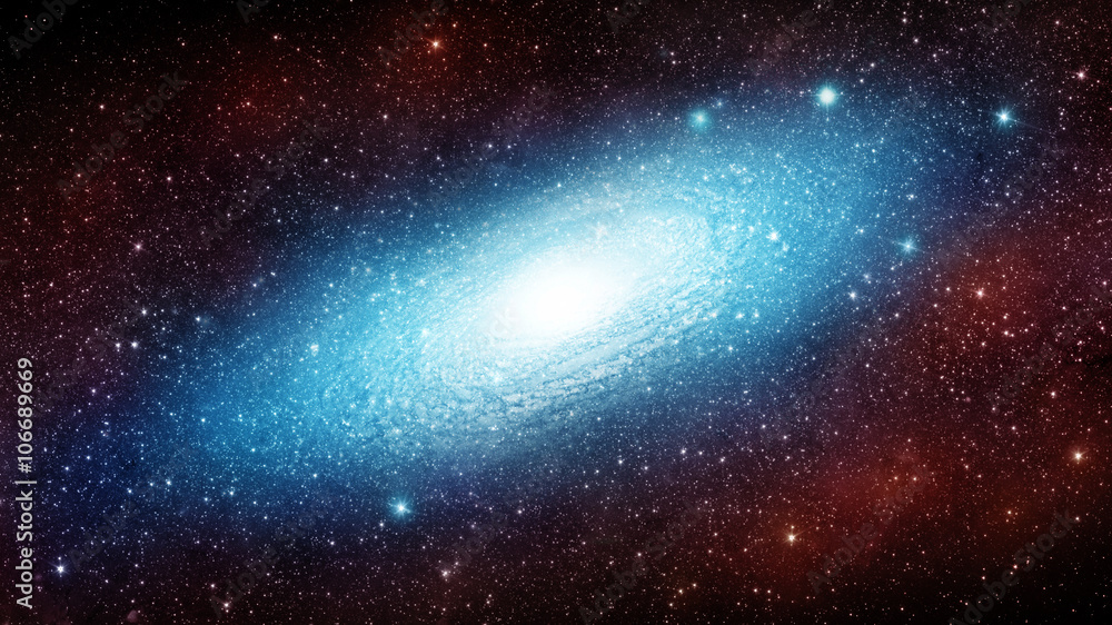 Naklejka premium Galaxy. Elements of this image furnished by NASA.