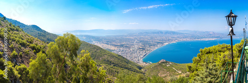 Panoramic view of Loutraki, Greece photo