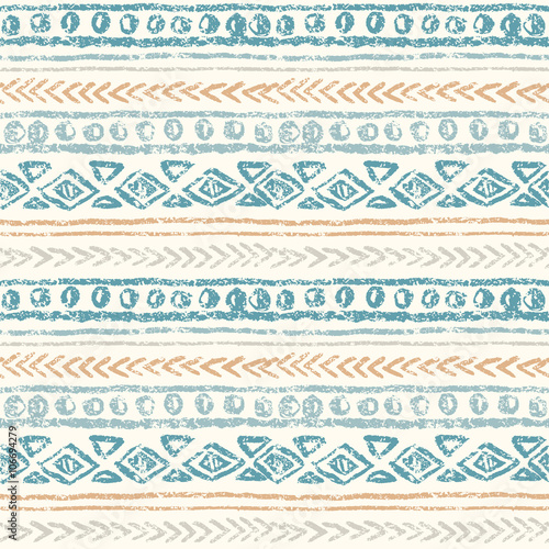 Abstract ethnic seamless pattern, hand draw. 